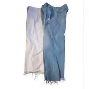 Old Navy Women's White Ankle & Cropped Jeans